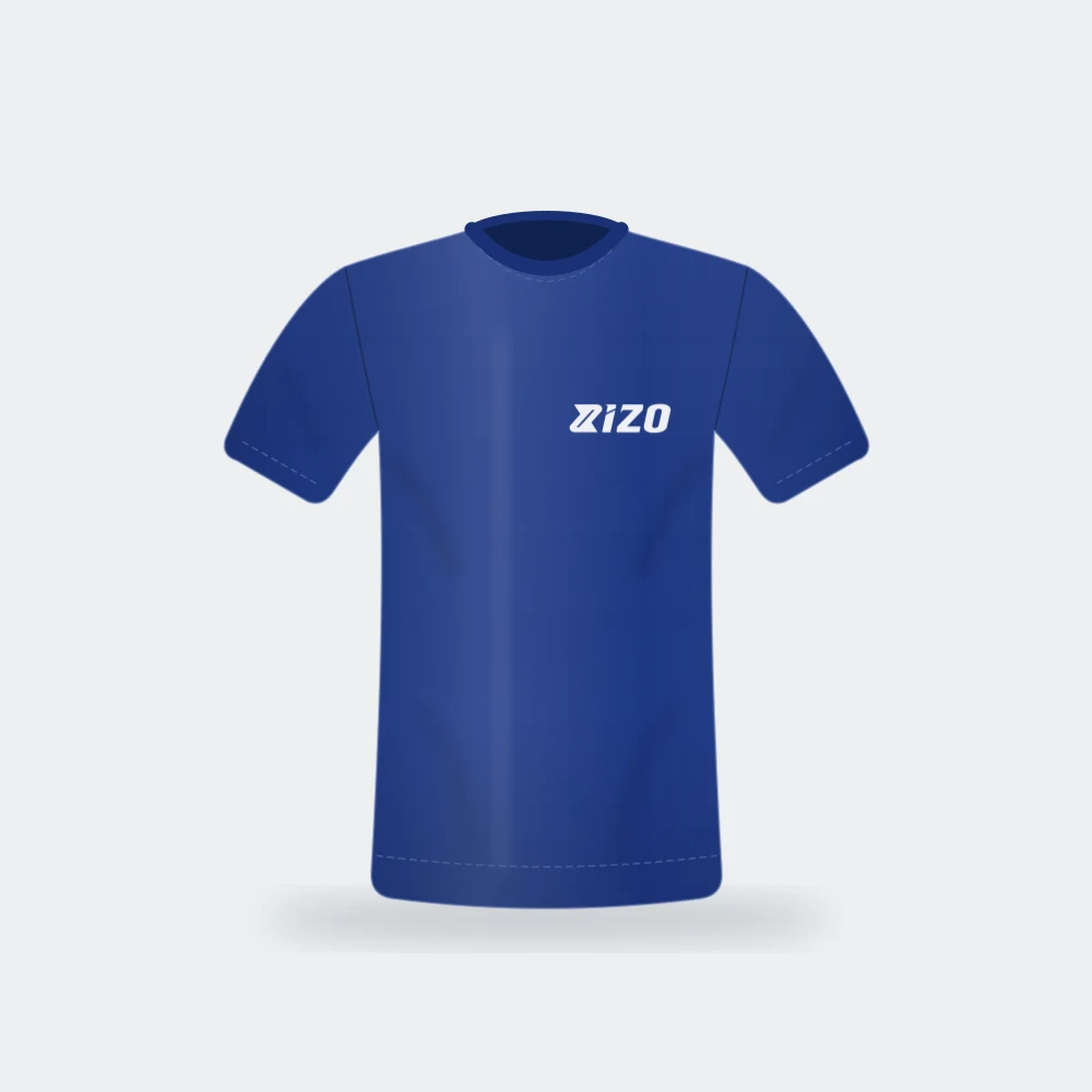 ZIZO performance training tee in cobalt blue